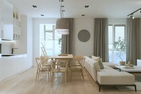 Không gian đơn giản, ấm áp theo chủ để tối giản