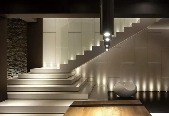Cầu thang từ phiến đá granite trắng Việt Nam