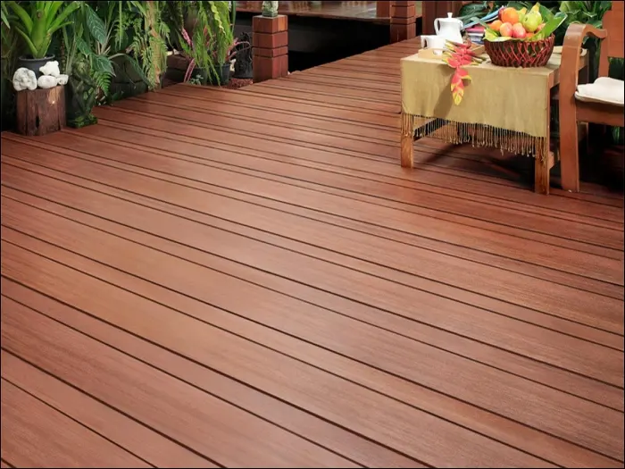 Ứng dụng làm sàn nhựa gỗ cả trong nhà và ngoài trời