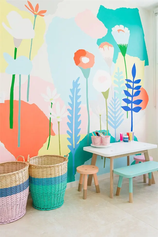 Cách trang trí bằng màu sắc này đặc biệt thích hợp để dùng cho phòng của bé