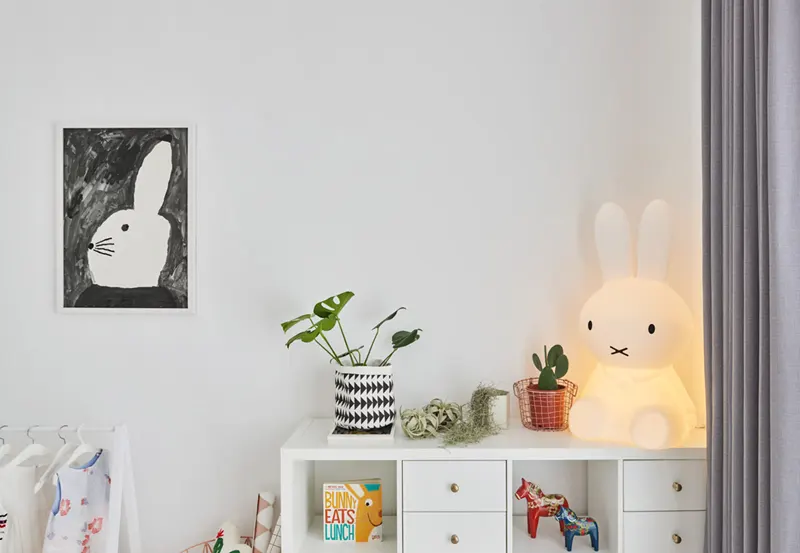 Đèn hình thỏ dễ thương, tạo hứng thú cho trẻ
