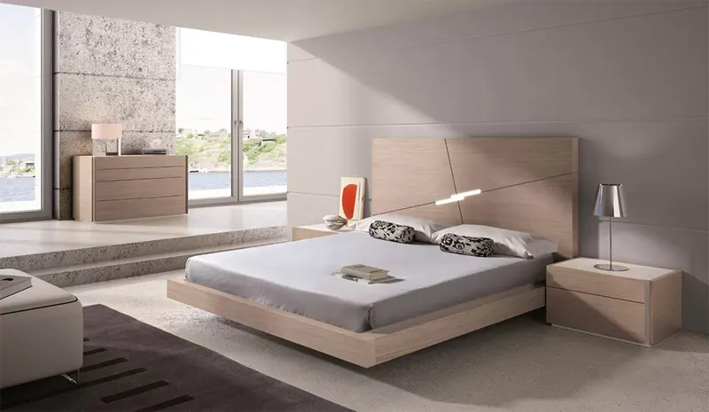 Đèn tích hợp với đầu giường, hoàn hảo cho những đêm tối trời