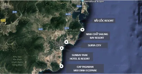 Dự án đổ bộ vào Ninh Thuận
