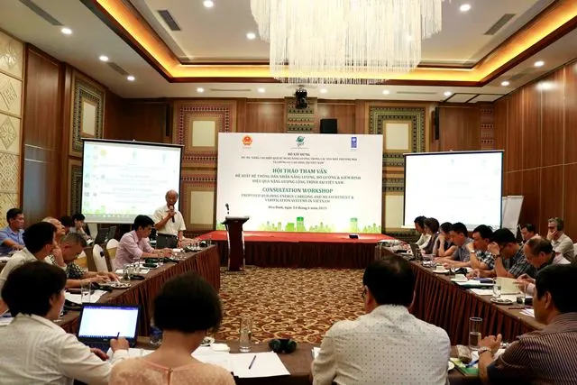 Hội thảo tham vấn Đề xuất hệ thống dán nhãn năng lượng, đo lường và kiểm định hiệu quả năng lượng công trình tại Việt Nam