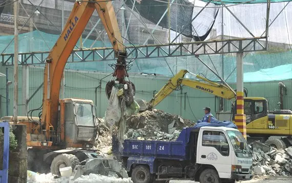 Cấp thiết xử lý rác thải xây dựng
