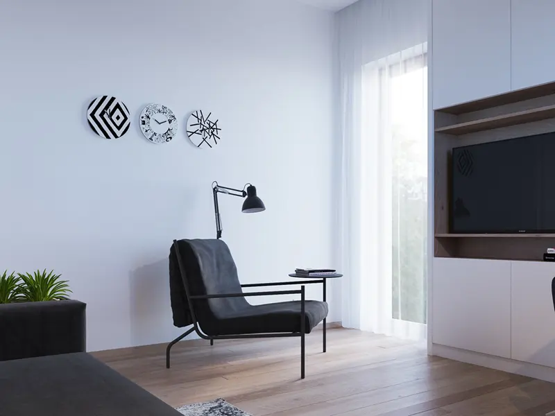 Mặc dù có đường nét tối giản nhưng chiếc ghế đọc sách vẫn mang lại cảm giác thoải mái và thú vị