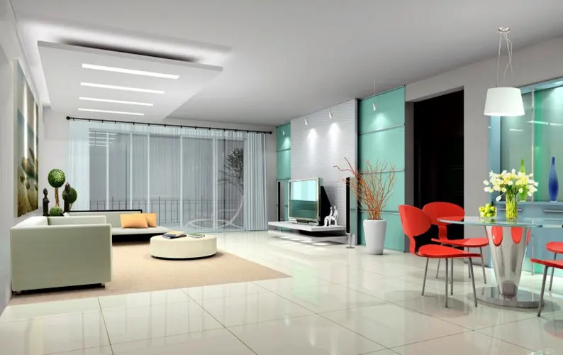 Một vài chậu cây xanh hoặc chậu hoa trong bất cứ góc nào cũng đều mang lại cảm giác tươi mới tràn đầy sức sống cho căn phòng.