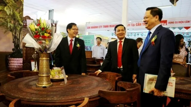 Triển lãm năm nay có nhiều sản phẩm trang trí nội ngoại thất có mẫu mã mới, chất lượng cao