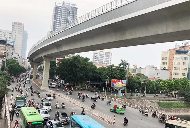 Lùi tiến độ vận hành đoạn trên cao đường sắt Nhổn – Cầu Giấy