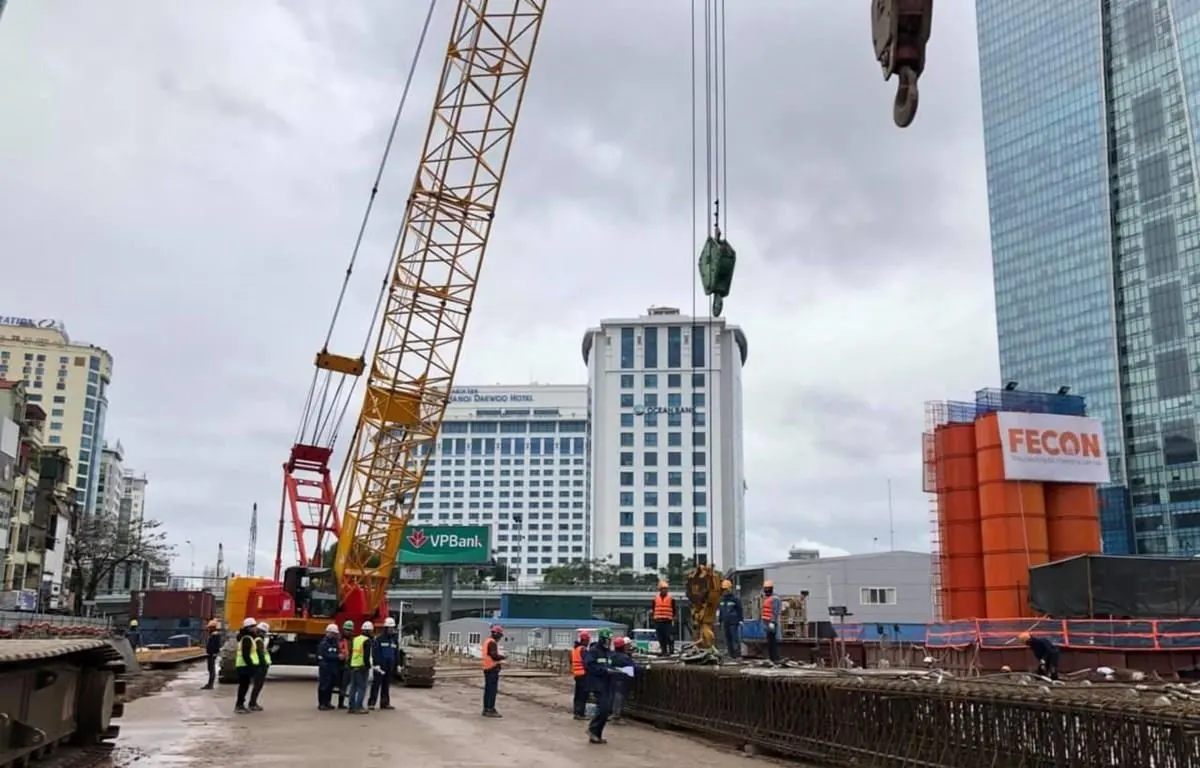 Đường sắt Nhổn-ga Hà Nội sẽ thi công khoan ngầm 4 nhà ga vào năm 2020
