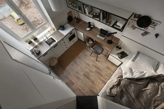Căn hộ 17m2 đủ tiện nghi mà vẫn thoáng đẹp khiến nhiều người khâm phục