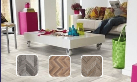 Kiểu lót sàn nhựa thể hiện phong cách khác biệt cho sàn nhà