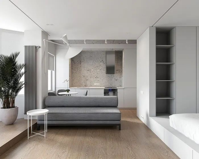Căn hộ 30m2 thoải mái vì có đến 2 phòng ngủ