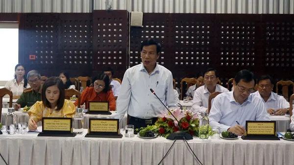  Bộ trưởng Nguyễn Ngọc Thiện phát biểu tại buổi làm việc