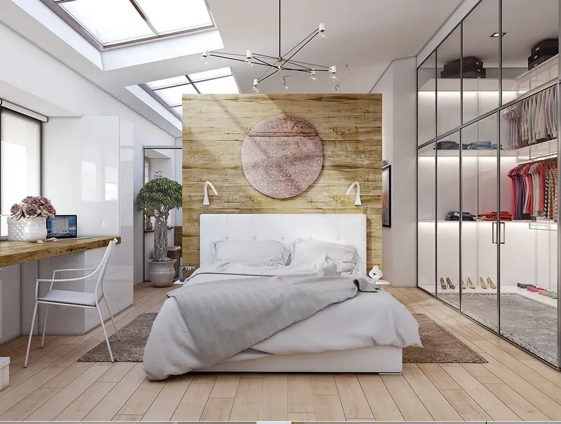 Với cửa tủ quần áo bằng kính trong suốt và một số dải ánh sáng được đặt dọc theo kệ, bạn có thể tạo ra cửa hàng thời trang sang trọng ngay trong nhà của mình