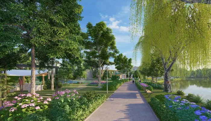 The Grand Villas đẹp tựa như những ngôi làng ở Hà Lan được phủ bởi màu xanh