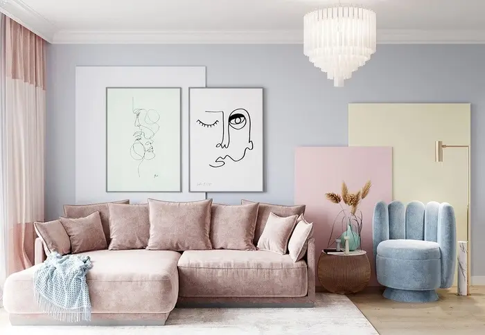 Căn hộ với gam màu pastel sang chảnh
