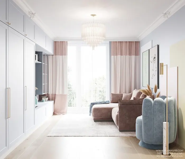 Căn hộ luôn tràn ngập ánh sáng với ô cửa lớn.
