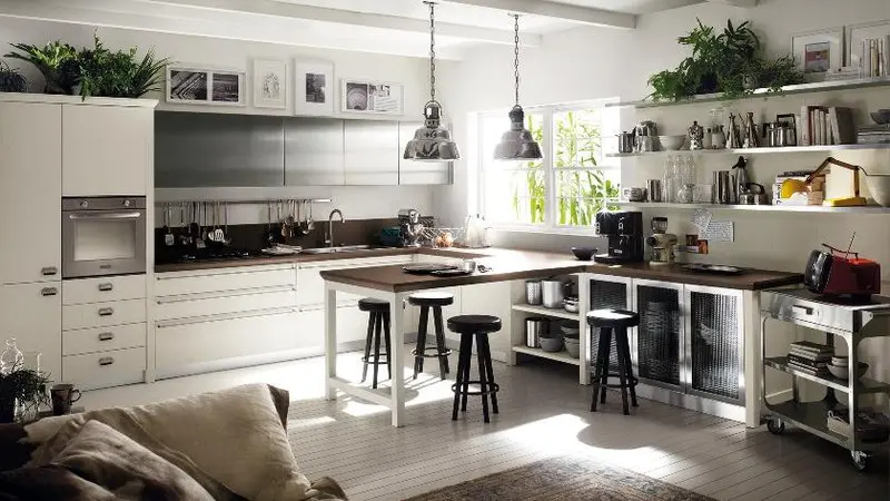 Trong những căn bếp hiện đại, hệ ngăn kéo mở thường được sử dụng để thuận tiện cho việc nấu nướng.