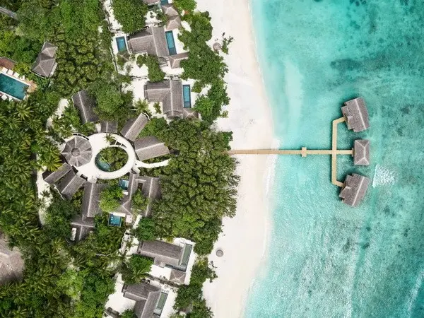 Một góc khu resort nhìn từ trên cao