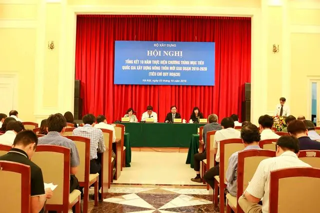 Bộ Xây dựng tổ chức Hội nghị tổng kết 10 năm thực hiện Chương trình mục tiêu quốc gia xây dựng nông thôn mới giai đoạn 2010-2020 (tiêu chí quy hoạch)