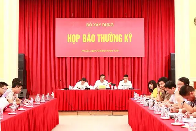 Bộ Xây dựng tổ chức họp báo định kỳ quý III – 2019
