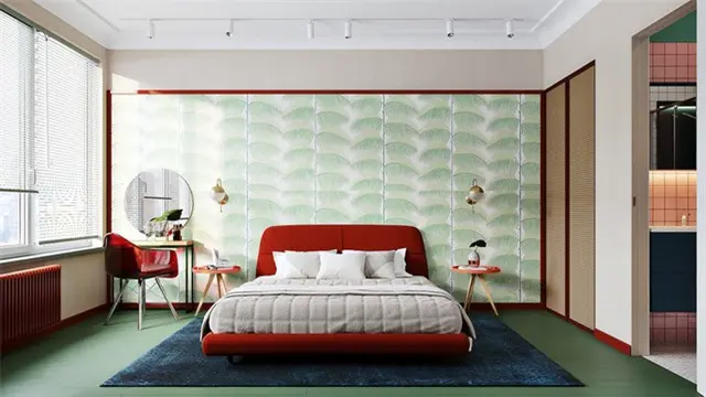 Xanh nhạt và đỏ tạo nên một cuộc đụng độ dễ thương.