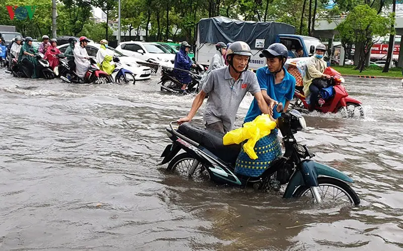 Đường ngập nước ngang bánh xe