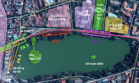 Hà Nội dự kiến vay 30.572 tỷ đồng làm tuyến đường sắt qua Hồ Gươm