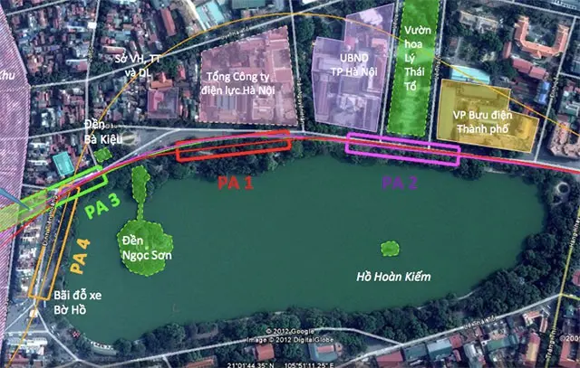 Hà Nội dự kiến vay 30.572 tỷ đồng làm tuyến đường sắt qua Hồ Gươm