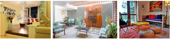 Trang trí vài sắc màu rực rỡ điểm xuyết với đèn nháy hay thảm, tranh đều khiến không gian ngay tức khắc có sức sống