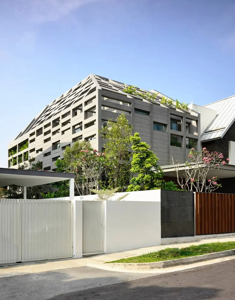Lớp vỏ bê tông cực ấn tượng cửa Concrete Light House