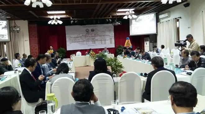 Các đại biểu tham gia hội thảo nhằm giúp Hội An đưa ra những kiến giải về bảo tồn và phát huy giá trị di sản