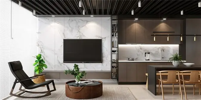 Cây xanh bố trí trong nhà, mang đến nguồn năng lượng tích cực cho các thành viên