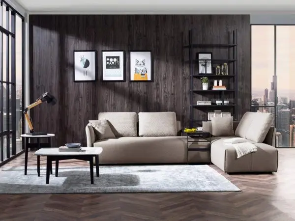 Hai chiếc ghế sofa có thể tách ra hoặc đặt cạnh nhau để tạo thành chỗ nghỉ tạm ấm cúng