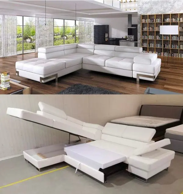 Ghế sofa thông minh, nhanh chóng trở thành giường ngủ chỉ bằng một vài thao tác đơn giản
