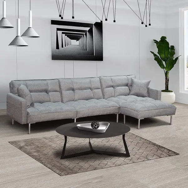 Màu sắc sang trọng cùng lớp đệm dày, có thể co giãn theo vóc dáng người ngồi đã biến chiếc ghế sofa này trở thành sản phẩm được nhiều gia đình lựa chọn