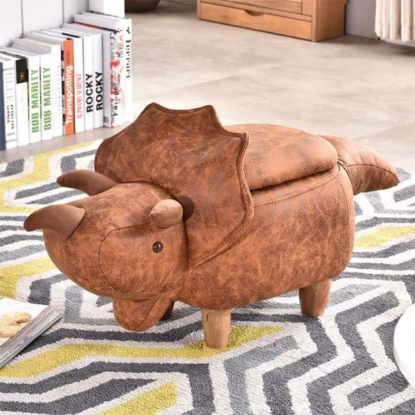 Ghế kê chân dành cho các bé yêu thích khủng long.