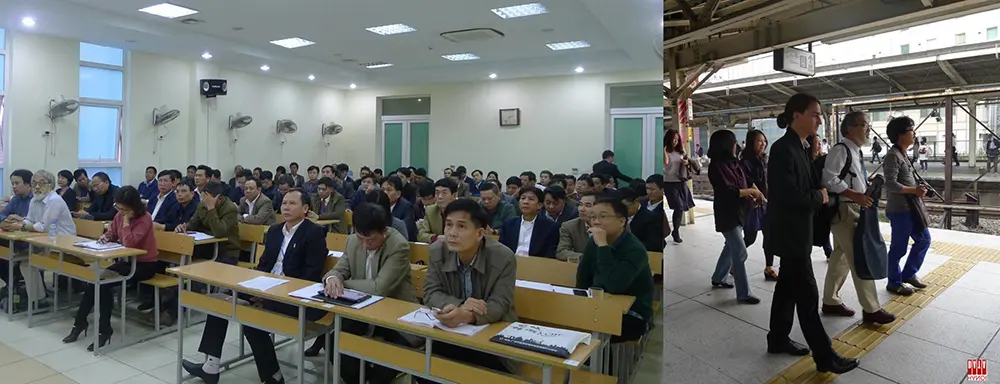 KTS Mochizuki Shinichi tham gia giảng dạy về Kinh nghiệm quản trị đô thị quốc tế tại lớp đào tạo cho   Chủ tịch các xã phường TP Hà Nội; KTS đưa các đoàn chuyên gia Việt Nam tham quan học hỏi tại các thành phố Nhật Bản... Nguồn: Hanoidata*