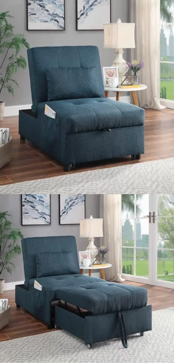 Bạn có thể mở, gấp chiếc ghế sofa ở nhiều tư thế khác nhau tùy theo mục đích sử dụng