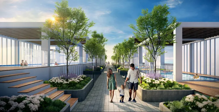 CitiGrand sở hữu hàng loạt tiện ích gồm hồ bơi vô cực, vườn trên mái...