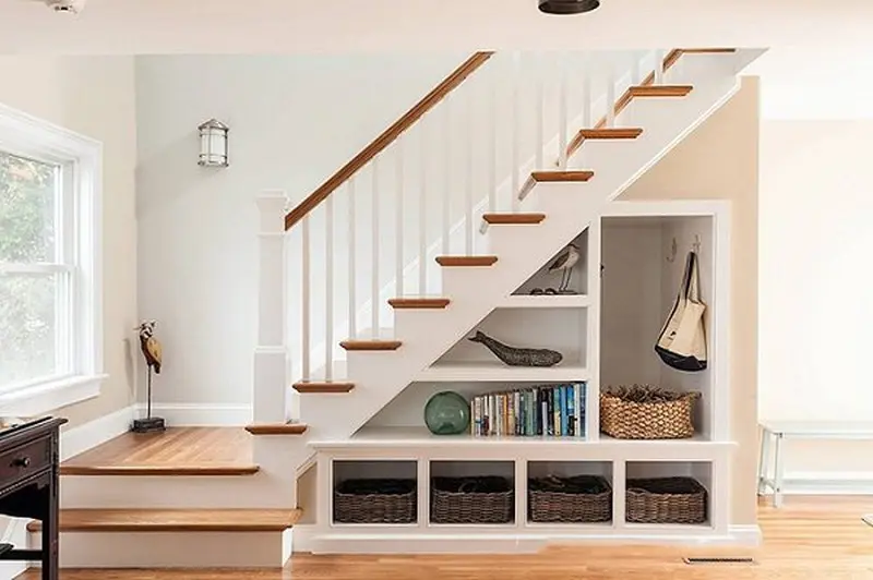 Tận dụng khoảng trống để vừa tiết kiệm không gian vừa tăng tính thẩm mĩ cho căn nhà