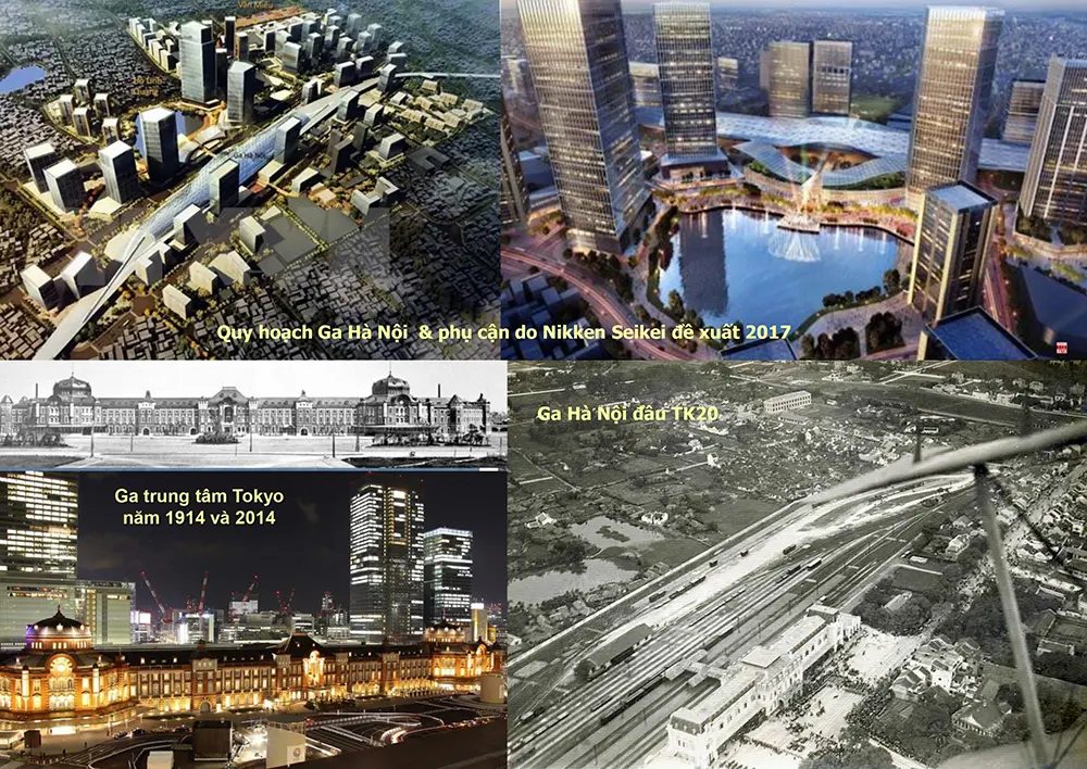Quy hoạch phân khu Ga Hà Nội 2017; Bài học tái thiết ga Tokyo và hình ảnh Ga Hà Nội đầu TK20