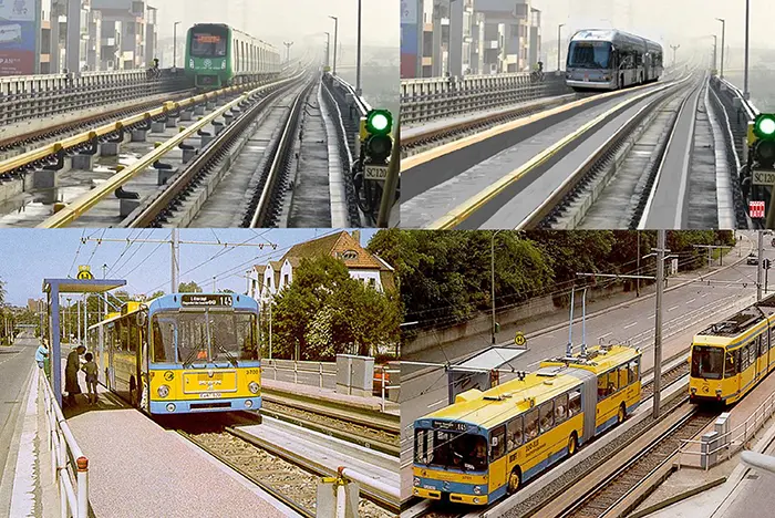 Đề xuất  bổ xung tuyến xe BUS chạy hai chế độ tại Hà Nội Tuyến đã vận hành tại Đức từ năm 1980, đã phát triển  tại Châu Âu và Australia  và  Nhật Bản 