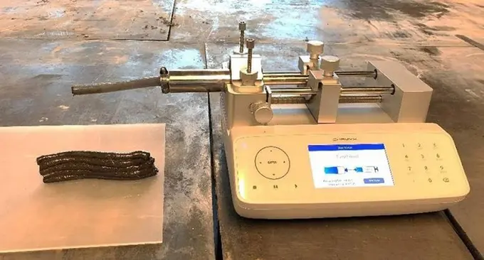 Một cấu trúc bê tông geopolymer nhiều lớp được xây bằng máy in 3D