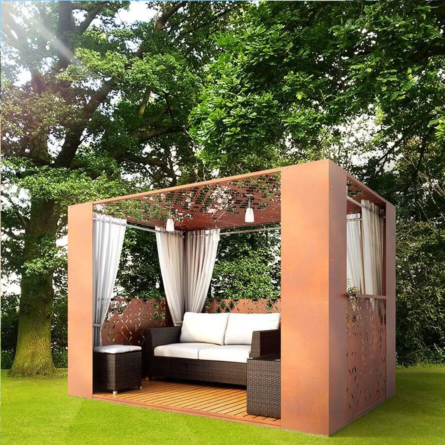 Biến tấu một chút với mái che pergola là bạn đã có một không gian nhỏ đầy lãng mạn cho một buổi hẹn hò ngoài trời