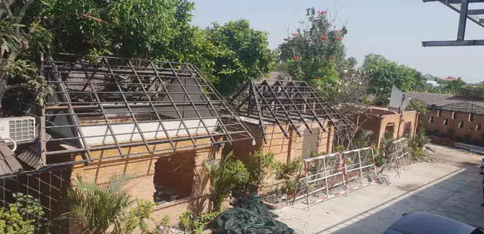 Việc xử lý công trình vi phạm Gia Trang quán - Tràm Chim resort (Bình Chánh) rất gian nan Ảnh: LÊ PHONG