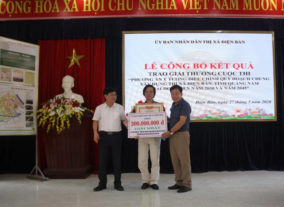Viện Quy hoạch đô thị và nông thôn Quảng Nam đoạt giải Nhất cuộc thi “Phương án ý tưởng điều chỉnh Quy hoạch chung xây dựng thị xã Điện Bàn”