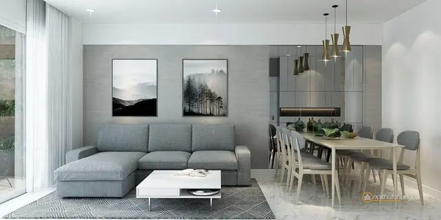 Ví dụ minh hoạ về việc sử dụng nội thất cho phong cách hiện đại