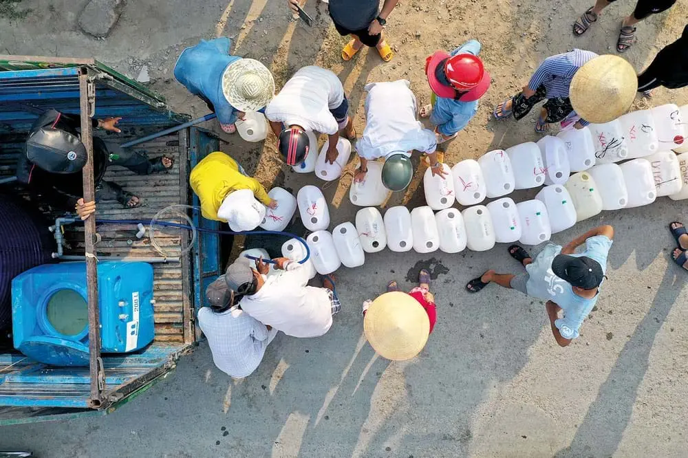 Bài toán nước sạch cũng cần phải có đáp số khi quy hoạch khu dân cư. Ảnh: Lê Thế Thắng
